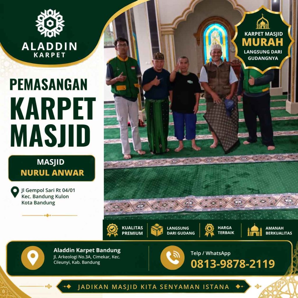 Karpet Turki Bandung Untuk Masjid Yang Nyaman Dan Elegan